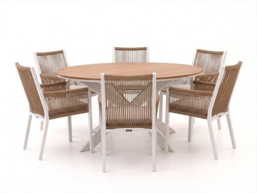 Manifesto Rivola/Fidenza ø149cm dining tuinset 7-delig