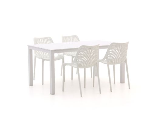 Forza Ripi/Menzano 160cm dining tuinset 5-delig stapelbaar