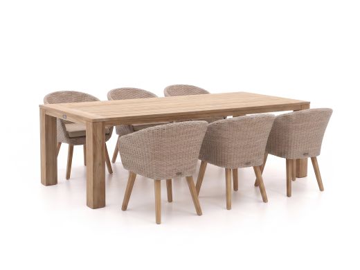 Intenso Tropea/ROUGH-X 240cm dining tuinset 7-delig