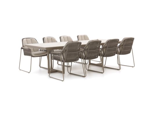 Tierra Outdoor Rivera/Naro 280cm dining tuinset 9-delig