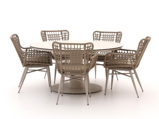 Intenso Busso/La Fonte ø 150cm dining tuinset 6-delig