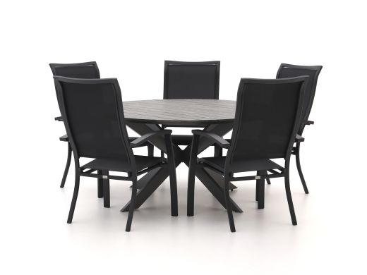 Bellagio Lugo/Fidenza ø 149cm dining tuinset 6-delig stapelbaar