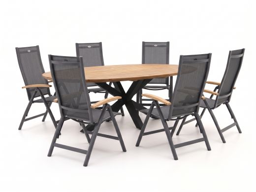 Hartman Troy/Stephanie 240cm dining tuinset 7-delig verstelbaar