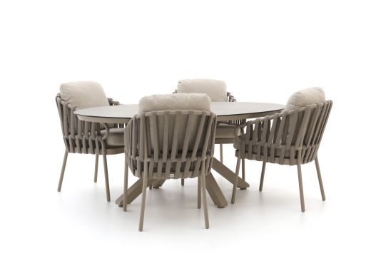 Tierra Outdoor Nuri/Oblong 200cm dining tuinset 5-delig