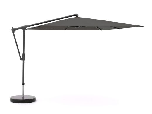 Glatz Sunwing Casa zweefparasol 270x270cm - Antraciet (155) (incl. Shadowline voet 90 kg) (incl.hoes)