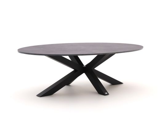Bellagio Induno Ellips low dining tuintafel 240x120cm