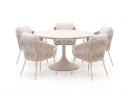 SUNS Dolce/Nova ø150cm dining tuinset 6-delig