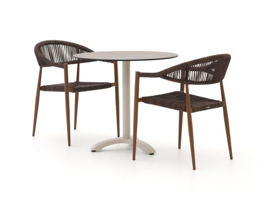 Manifesto Belpasso/Lisio ø80cm dining tuinset 3-delig stapelbaar