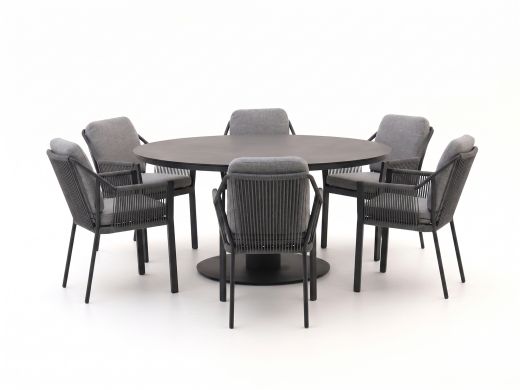 Tierra Outdoor Liv/La Fonte ø150cm dining tuinset 7-delig