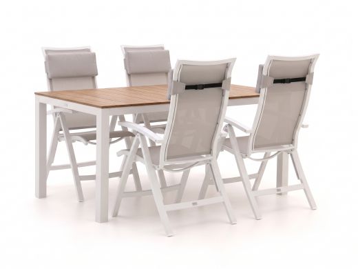Bellagio Lugo/Fidenza 160cm dining tuinset 5-delig  verstelbaar