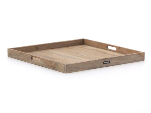 ROUGH-X dienblad 80x80cm - Old Teak Greywash
