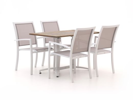 Bellagio Anzio/Canzo 120cm dining tuinset 5-delig stapelbaar inklapbaar