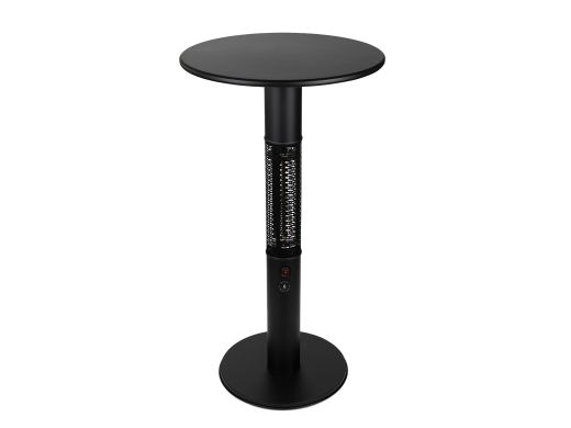 Monti HeatLine Vibe bartafel met terrasverwarmer 1500W ø60cm (h: 110cm) - Black