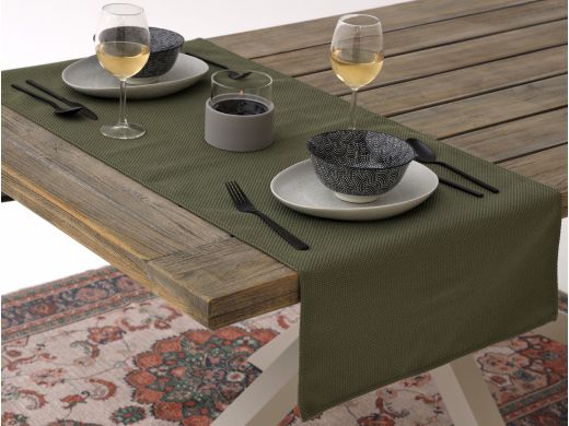 Madison x Kees Smit Tafelloper 140x50cm - Moss Green