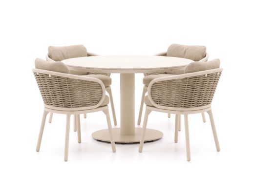 Apple Bee Pine Key/Melville ø 140cm dining tuinset 5-delig