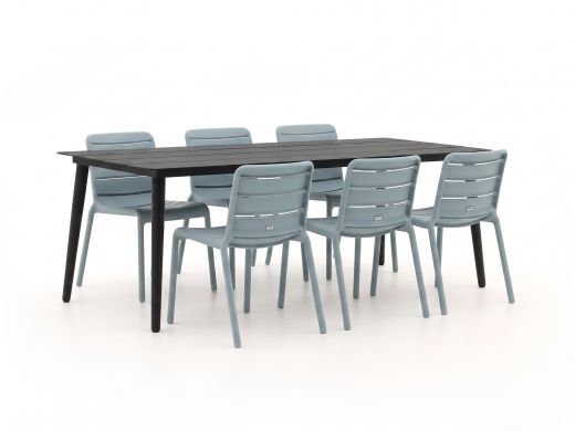 Forza Narni/Sora 220cm dining tuinset 7-delig stapelbaar