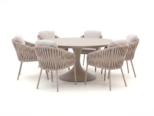 SUNS Nappa/Nova ø170cm dining tuinset 7-delig