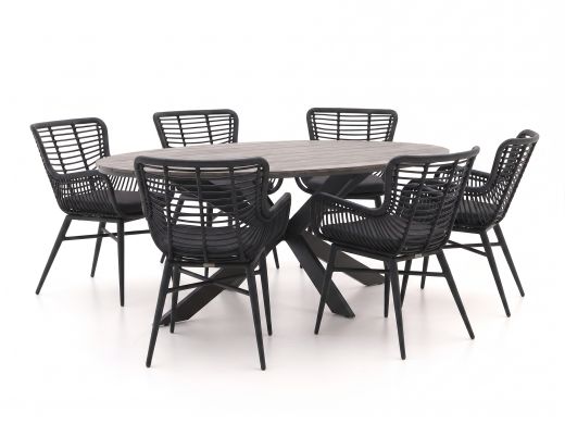 Intenso Asti/Fidenza ovaal 180cm dining tuinset 7-delig