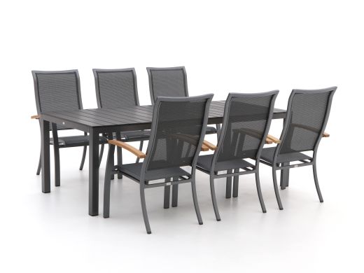 Bellagio Lugo/Fidenza 220cm dining tuinset 7-delig stapelbaar