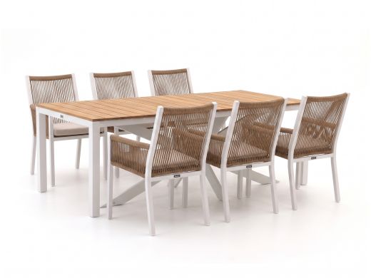 Manifesto Rivola/Furato 220cm dining tuinset 7-delig