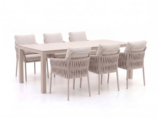 SUNS Fiave/Monte Vari 240cm dining tuinset 7-delig