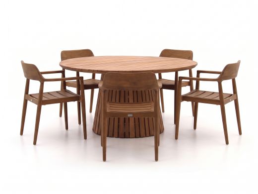 Bellagio Balba/Santa Severina ø150cm dining tuinset 6-delig stapelbaar