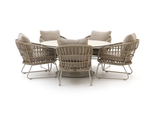 Intenso Trofarello/La Fonte ø150cm low dining tuinset 6-delig