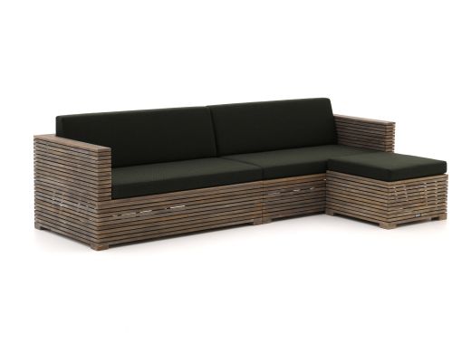 ROUGH-C chaise longue loungeset 3-delig