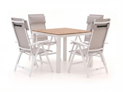 Bellagio Avenza/Fidenza 90cm dining tuinset 5-delig verstelbaar