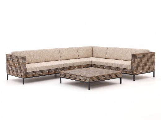 ROUGH-D hoek loungeset 5-delig 6-zits