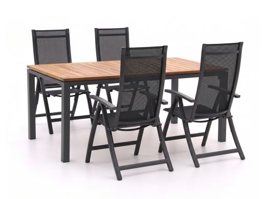 Bellagio Trappeto/Linosa 180cm dining tuinset 5-delig verstelbaar
