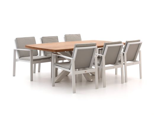 Bellagio Vezzano/Induno Deens ovaal 220cm dining tuinset 7-delig