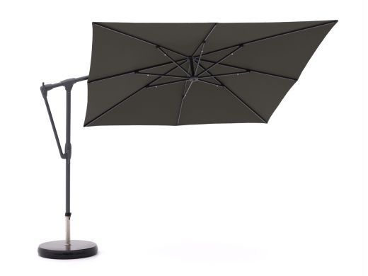 Glatz Sunwing Casa zweefparasol 270x270cm - Antraciet (155) (incl. Shadowline voet 90 kg) (incl.hoes)