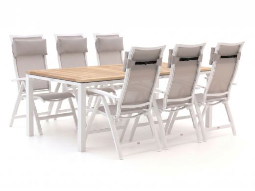 Bellagio Lugo/Linosa 240cm dining tuinset 7-delig verstelbaar