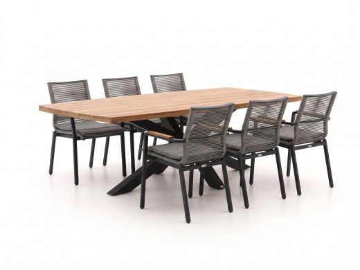 Bellagio Marudo/Induno Deens Ovaal 240cm dining tuinset 7-delig stapelbaar