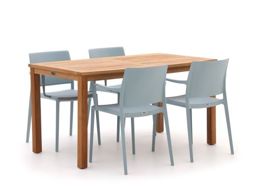 Forza Sile/Liverpool 145cm dining tuinset 5-delig stapelbaar