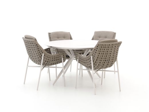 Manifesto Novara/Sora ø127cm dining tuinset 5-delig