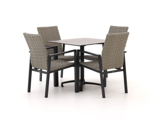 Manifesto Villongo/Canzo 80cm dining tuinset 5-delig stapelbaar inklapbaar