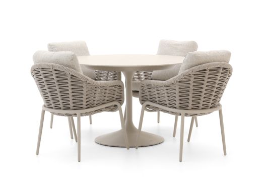 SUNS Casto/Nova ø120cm dining tuinset 5-delig