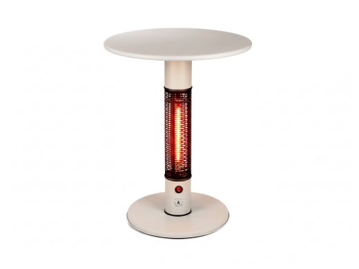 Monti HeatLine Pulse tafel met terrasverwarmer 1500W ø60cm (h: 75cm) - Beige