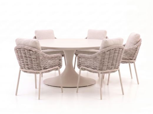 SUNS Casto/Nova ø150cm dining tuinset 6-delig