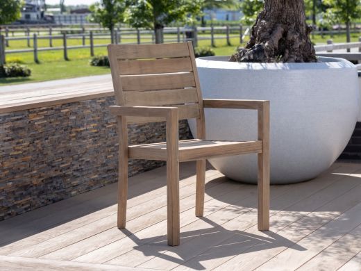 ROUGH-S dining tuinstoel stapelbaar
