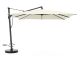 Glatz Sombrano S+ Easy zweefparasol 350x350cm - Ecru (158) (incl. Shadowline voet 140 kg) (incl.hoes) (Frame = Antraciet)