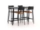 Bellagio Cino 175cm barset 5-delig stapelbaar