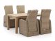 Intenso Umbria/ROUGH-S 160cm dining tuinset 5-delig verstelbaar