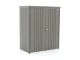 Biohort Tuinkast 155x83x182,5cm (Incl. bodemplaat en frame) - Kwartgrijs Metallic (2100 liter)