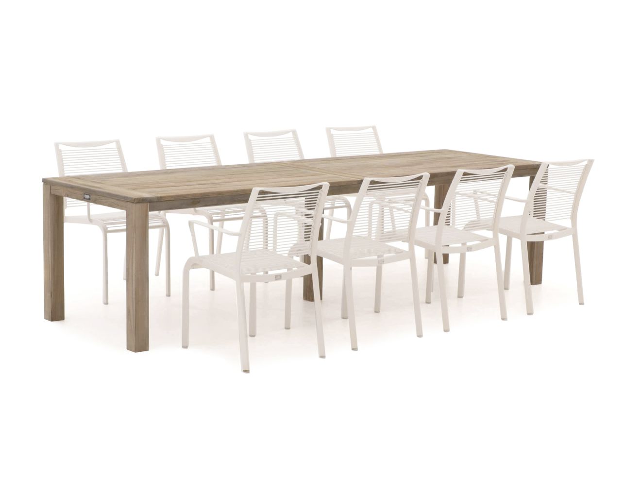 Apple Bee Hawaii/ROUGH-S 300cm dining tuinset 9-delig stapelbaar