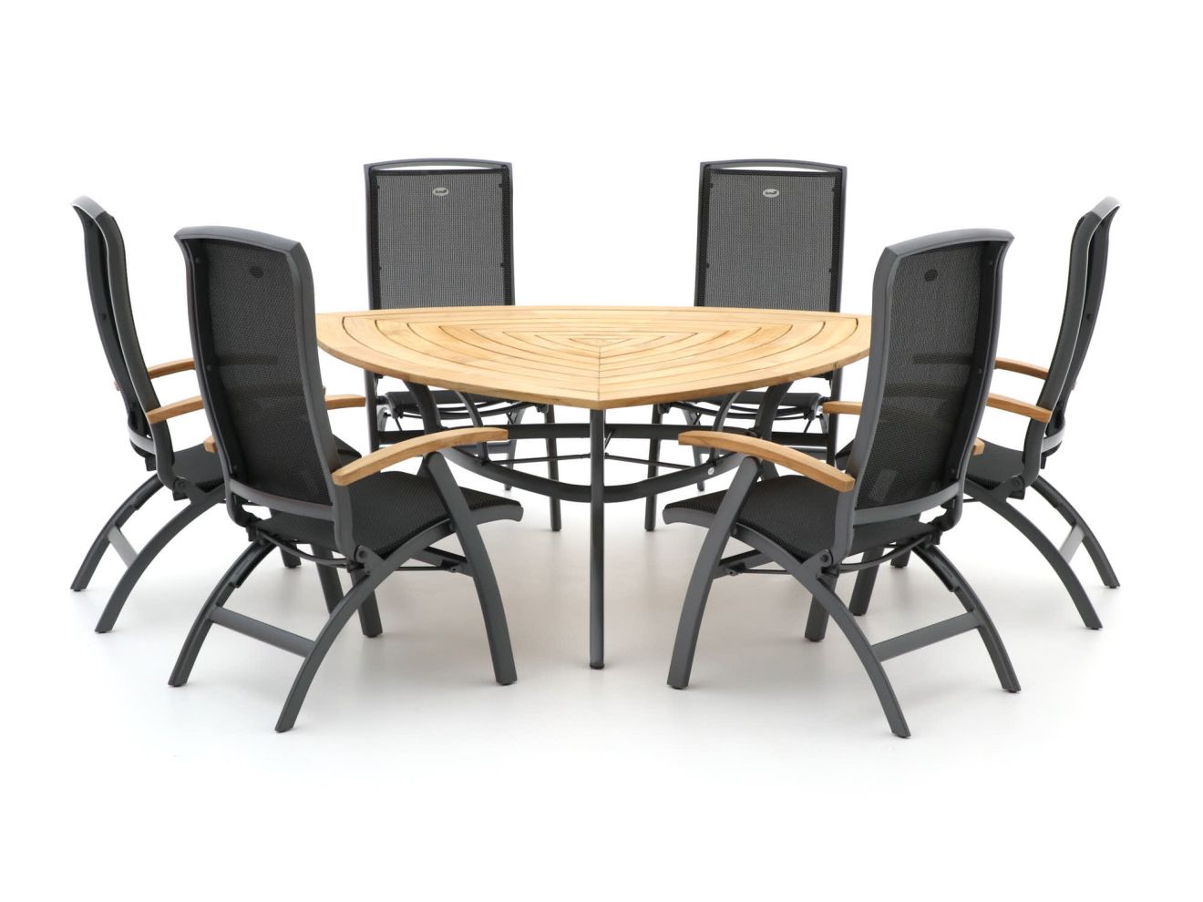 Hartman Da Vinci/Triangular 170cm dining tuinset 7-delig