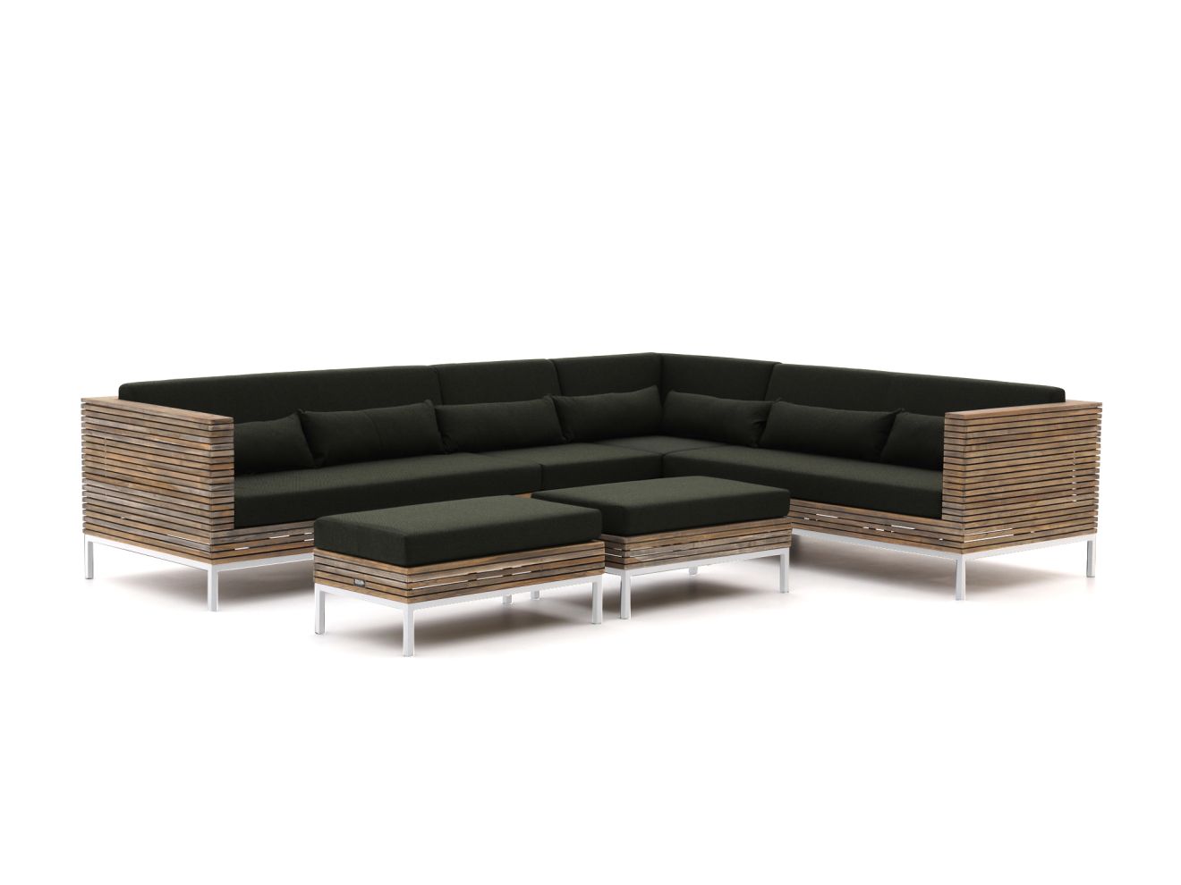 ROUGH-D hoek loungeset 6-delig