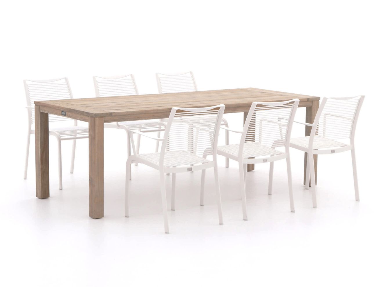 Apple Bee Hawaii/ROUGH-S 220cm dining tuinset 7-delig stapelbaar
